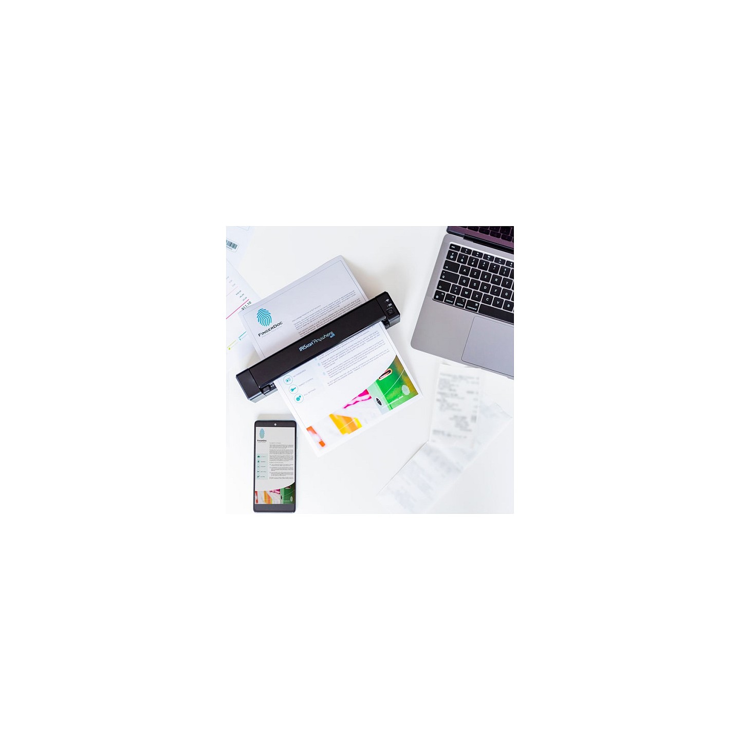 IRIS IRIScan Anywhere 6 WIFI Simplex 15PPM mit Akku mobiler Dokumentenscanner PDF OCR SW WinMac iOS Android
