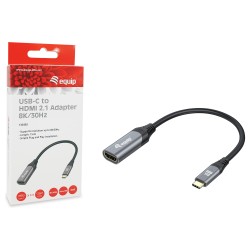 Equip Adapter USB-C - to HDMI 2.1 8K60Hz 0.15m gr — Buy in Cyprus with Fast Delivery