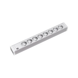 BACHMANN 48.26cm 19Zoll PVC 8xSchutzkontakt 2.0m Schutzkontaktstecker — Buy in Cyprus with Fast Delivery