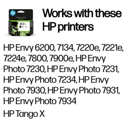 HP 303XL - 12 ml - Hohe Ergiebigkeit - Schwarz - original - Tintenpatrone - fr ENVY Photo 62XX. Photo 71XX. Photo 78X...