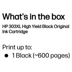 HP 303XL - 12 ml - Hohe Ergiebigkeit - Schwarz - original - Tintenpatrone - fr ENVY Photo 62XX. Photo 71XX. Photo 78X...