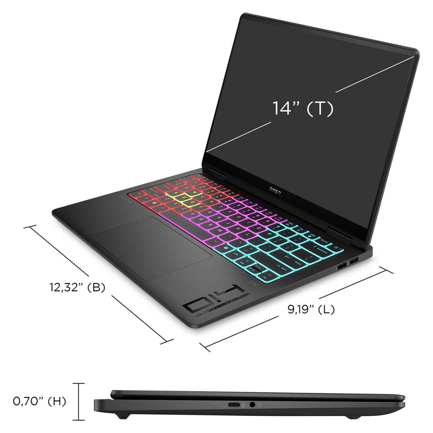 HP OMEN Transcend 14-fb1075ng Gaming Notebook 35.6 cm (14'') — Buy in Cyprus with Fast Delivery