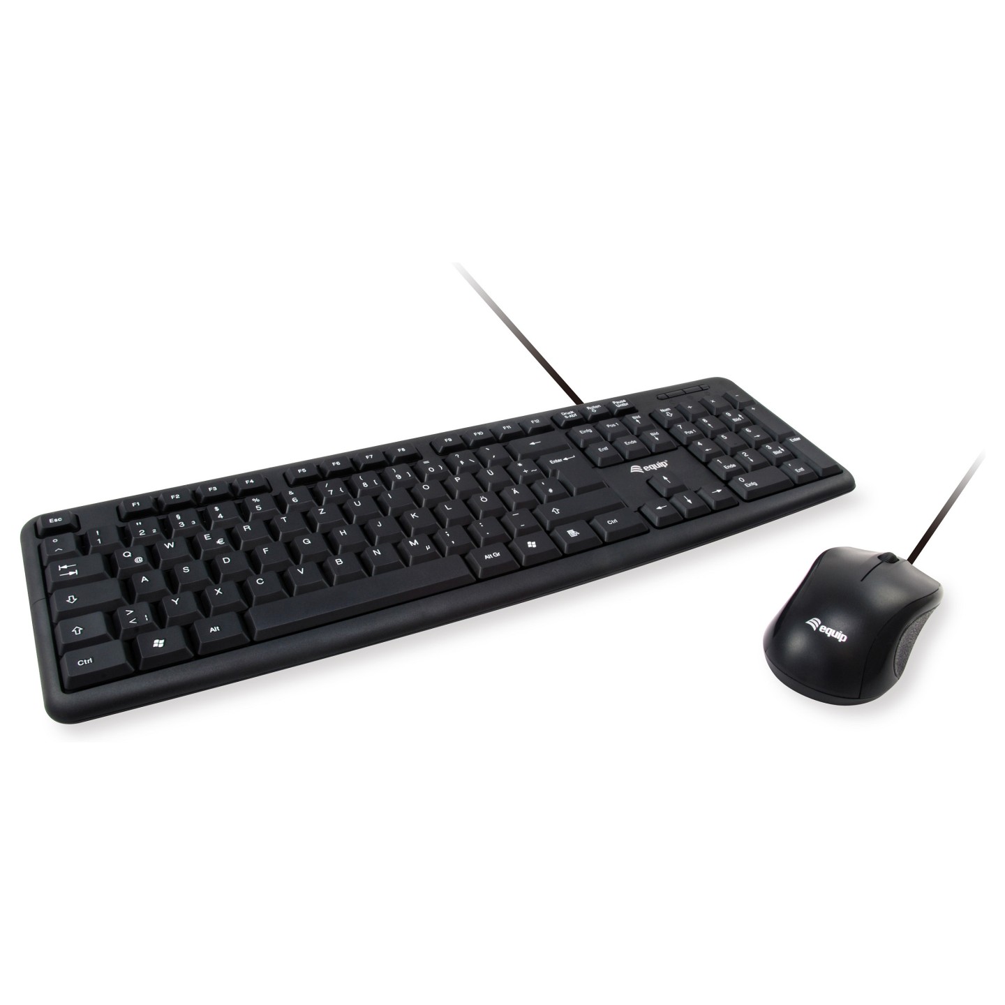 Equip Kabelgebundene Kombi Keyboard+Mouse. schwarz. italieni — Buy in Cyprus with Fast Delivery