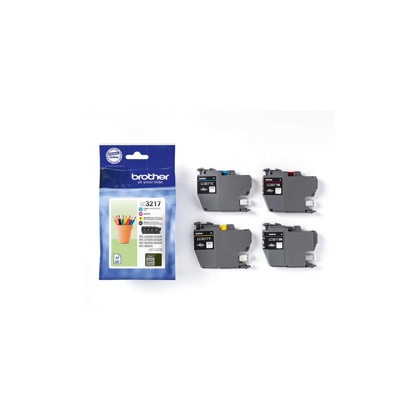 Brother LC3217 Value Pack - 4er-Pack - Schwarz. Gelb. Cyan. Magenta — Buy in Cyprus with Fast Delivery