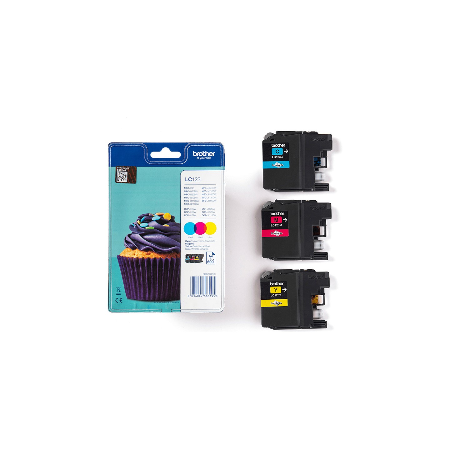 Brother Tinte LC123RBWBP LC-123RBWBP Multipack in Blister C.M.Y — Buy in Cyprus with Fast Delivery