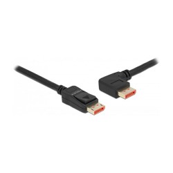 DELOCK DisplayPort Kabel Stecker gerade zu Stecker 90 links gewinkelt 8K 60 Hz 1 m — Buy in Cyprus with Fast Delivery