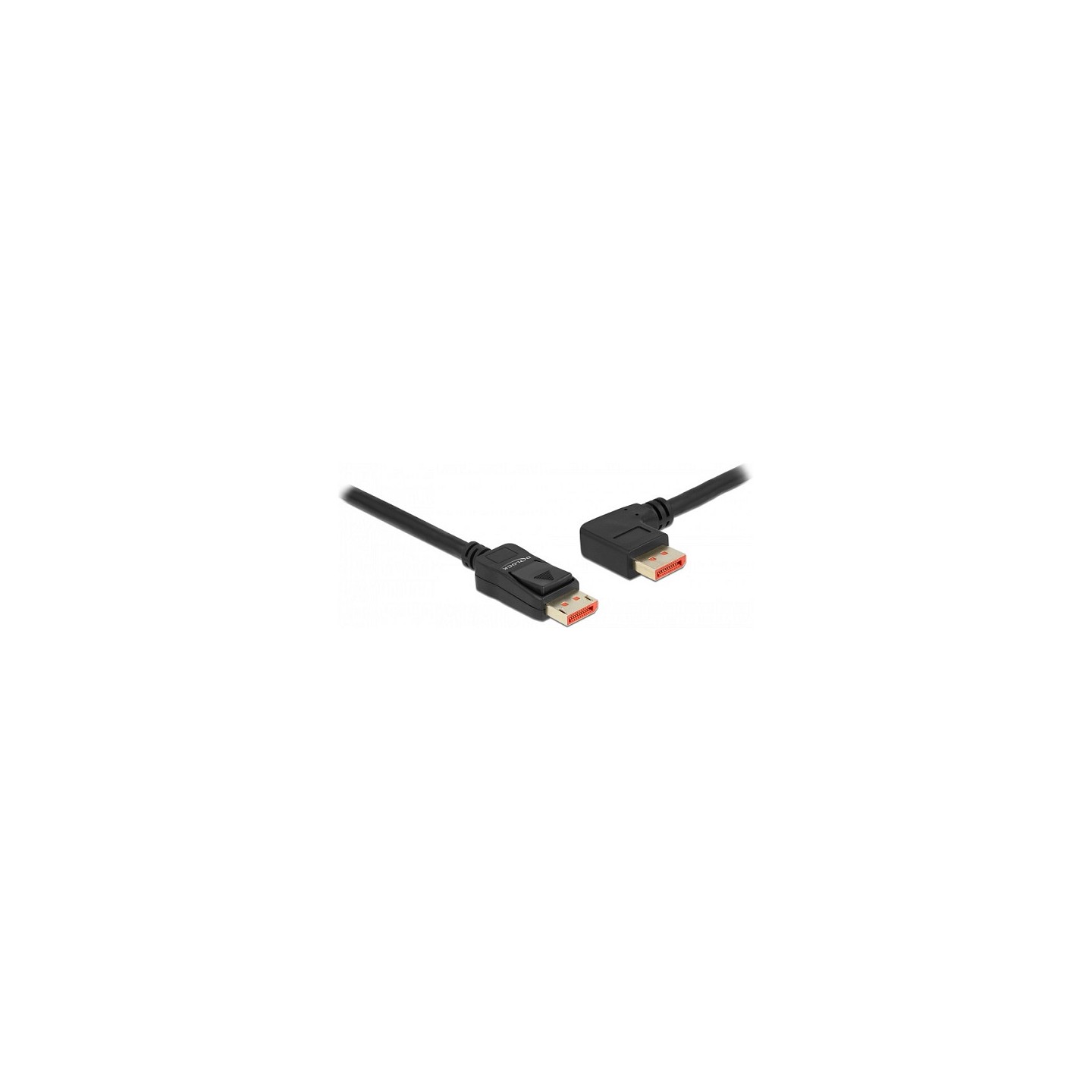 DELOCK DisplayPort Kabel Stecker gerade zu Stecker 90 links gewinkelt 8K 60 Hz 1 m — Buy in Cyprus with Fast Delivery