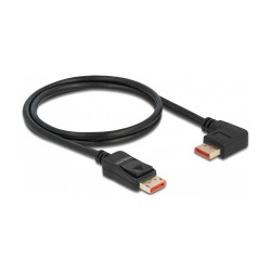 DELOCK DisplayPort Kabel Stecker gerade zu Stecker 90 links gewinkelt 8K 60 Hz 1 m — Buy in Cyprus with Fast Delivery