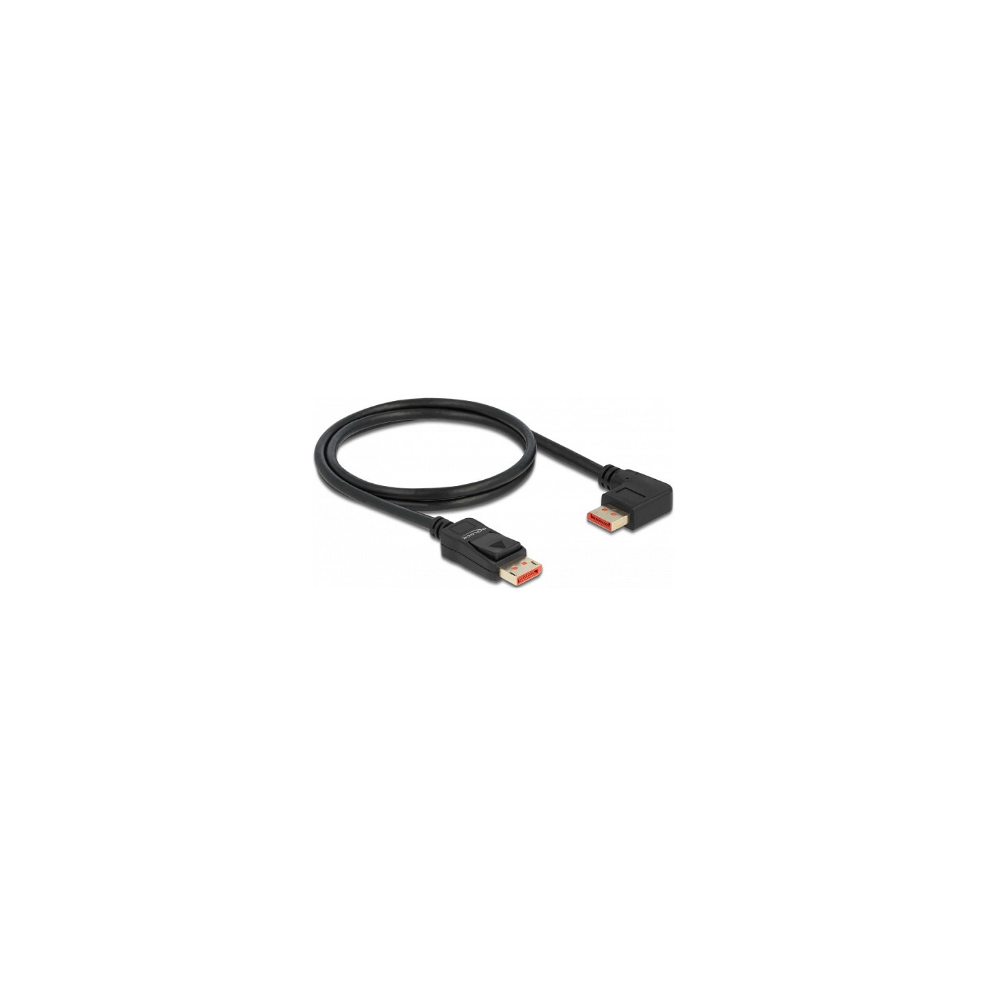 DELOCK DisplayPort Kabel Stecker gerade zu Stecker 90 links gewinkelt 8K 60 Hz 1 m — Buy in Cyprus with Fast Delivery