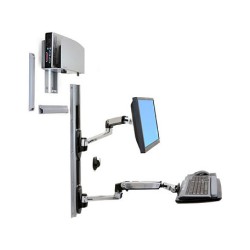 LX Arm Tastatur Wandmontage LCD61cm Belastung 9.1kg Anhebung 33cm Neigung 85 Schwenkung 360 Drehung 360 VESA MIS