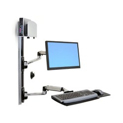 LX Arm Tastatur Wandmontage LCD61cm Belastung 9.1kg Anhebung 33cm Neigung 85 Schwenkung 360 Drehung 360 VESA MIS