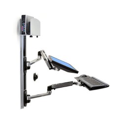 LX Arm Tastatur Wandmontage LCD61cm Belastung 9.1kg Anhebung 33cm Neigung 85 Schwenkung 360 Drehung 360 VESA MIS
