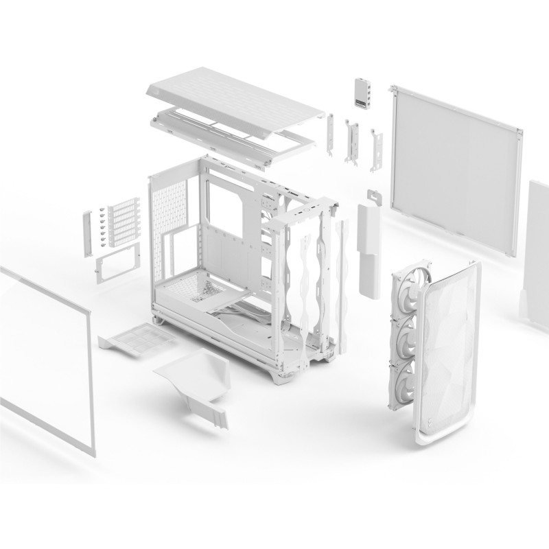 Buy Fractal Meshify 3 XL Ambience Pro RGB White - Tempered Glass ATX/E-ATX Full-... in Cyprus, Nicosia, Limassol, Larnaka, Pafos