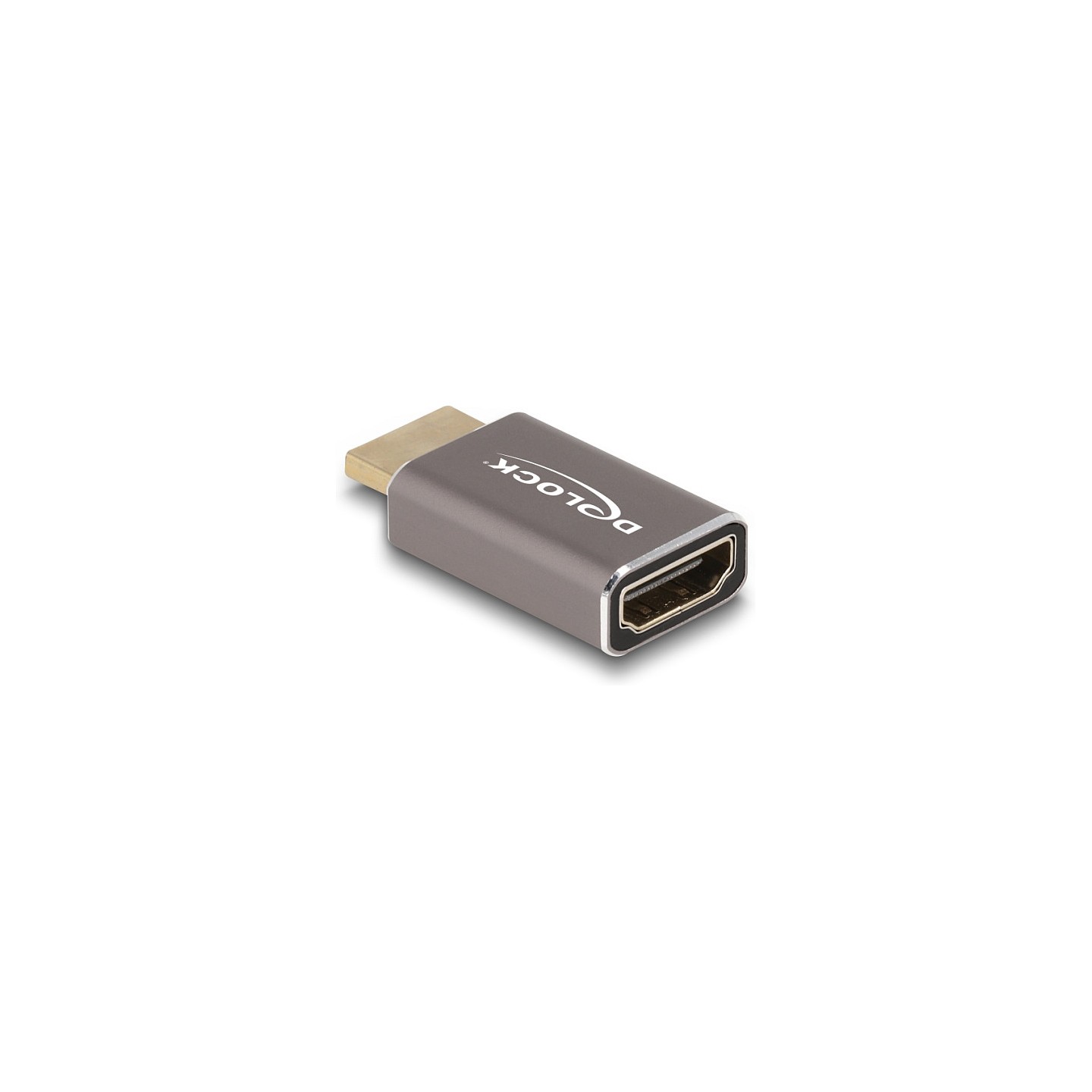 DELOCK HDMI Adapter Stecker zu Buchse 8K 60 Hz grau Metall — Buy in Cyprus with Fast Delivery