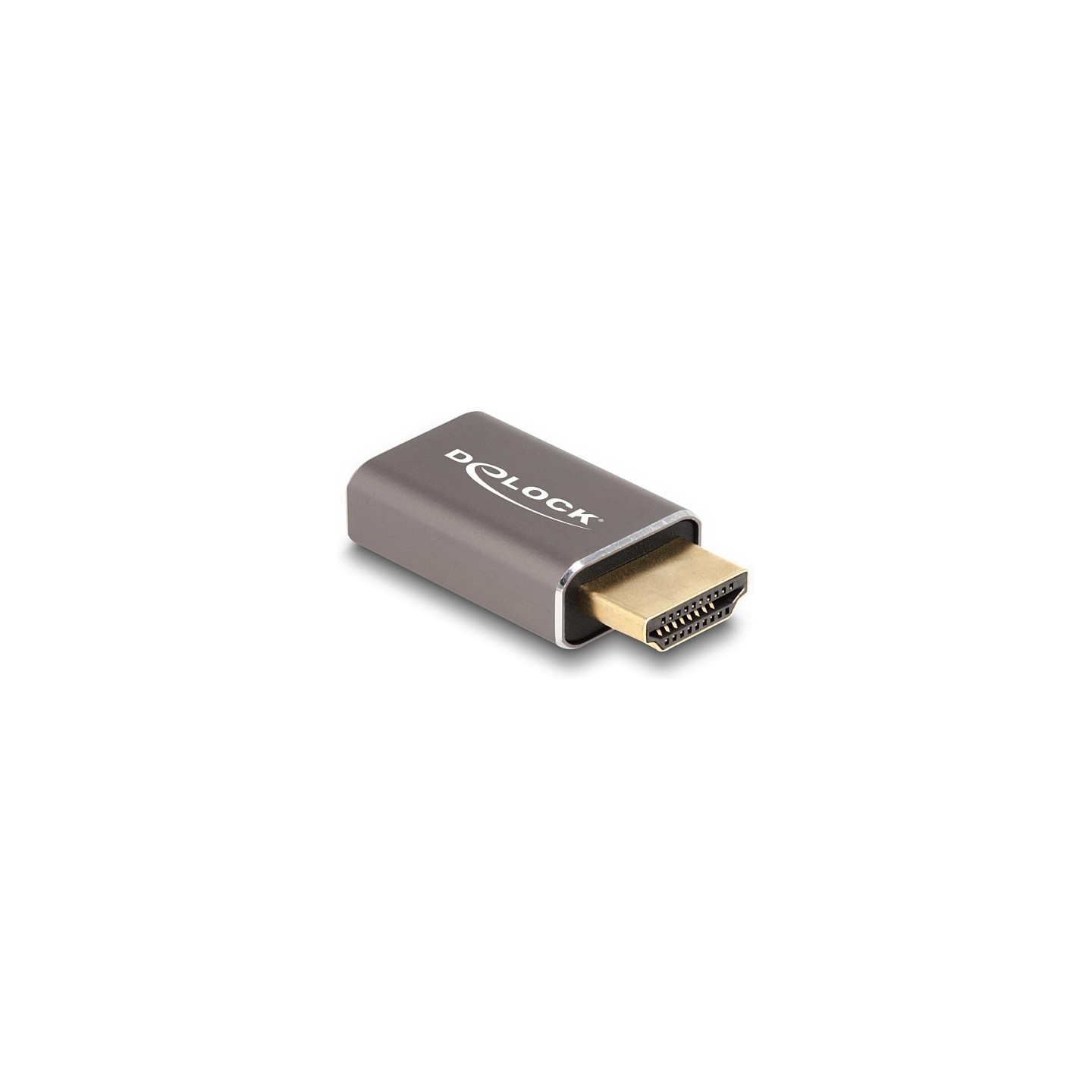 DELOCK HDMI Adapter Stecker zu Buchse 8K 60 Hz grau Metall — Buy in Cyprus with Fast Delivery