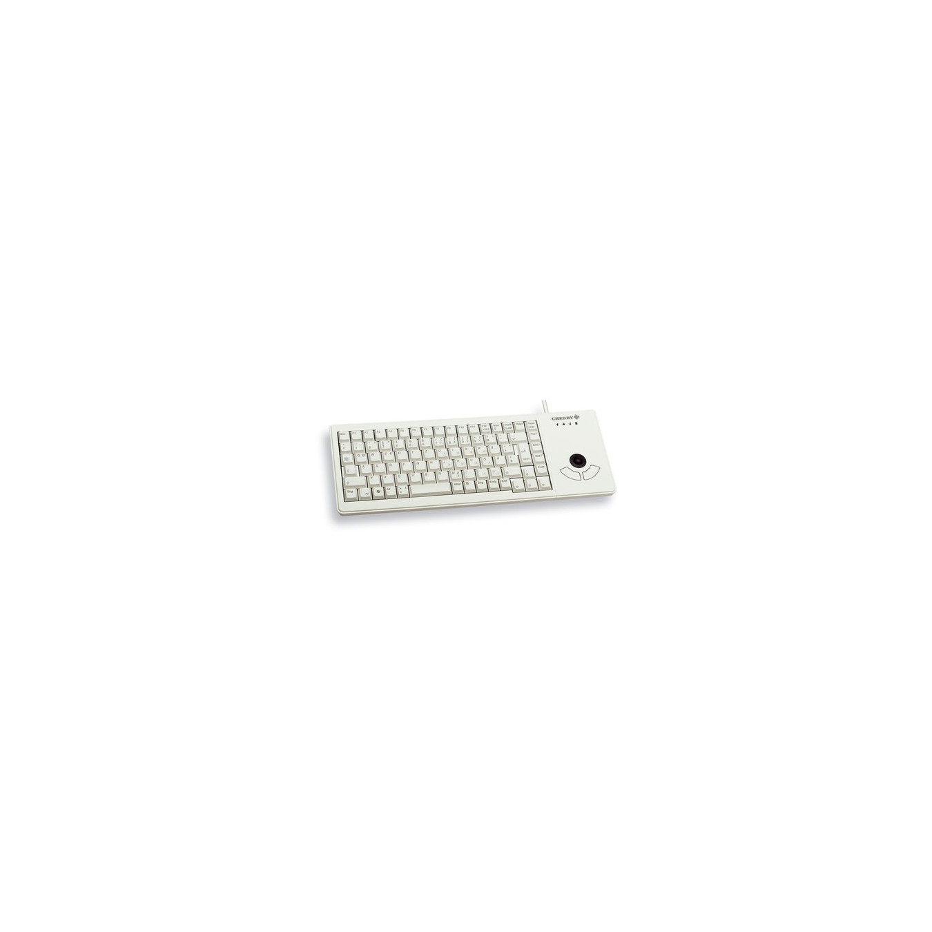 Cherry G84-5400LUMDE-0 Trackball Keyboard - Wired USB, Full-size (100%), QWERTZ German Layout, Grey