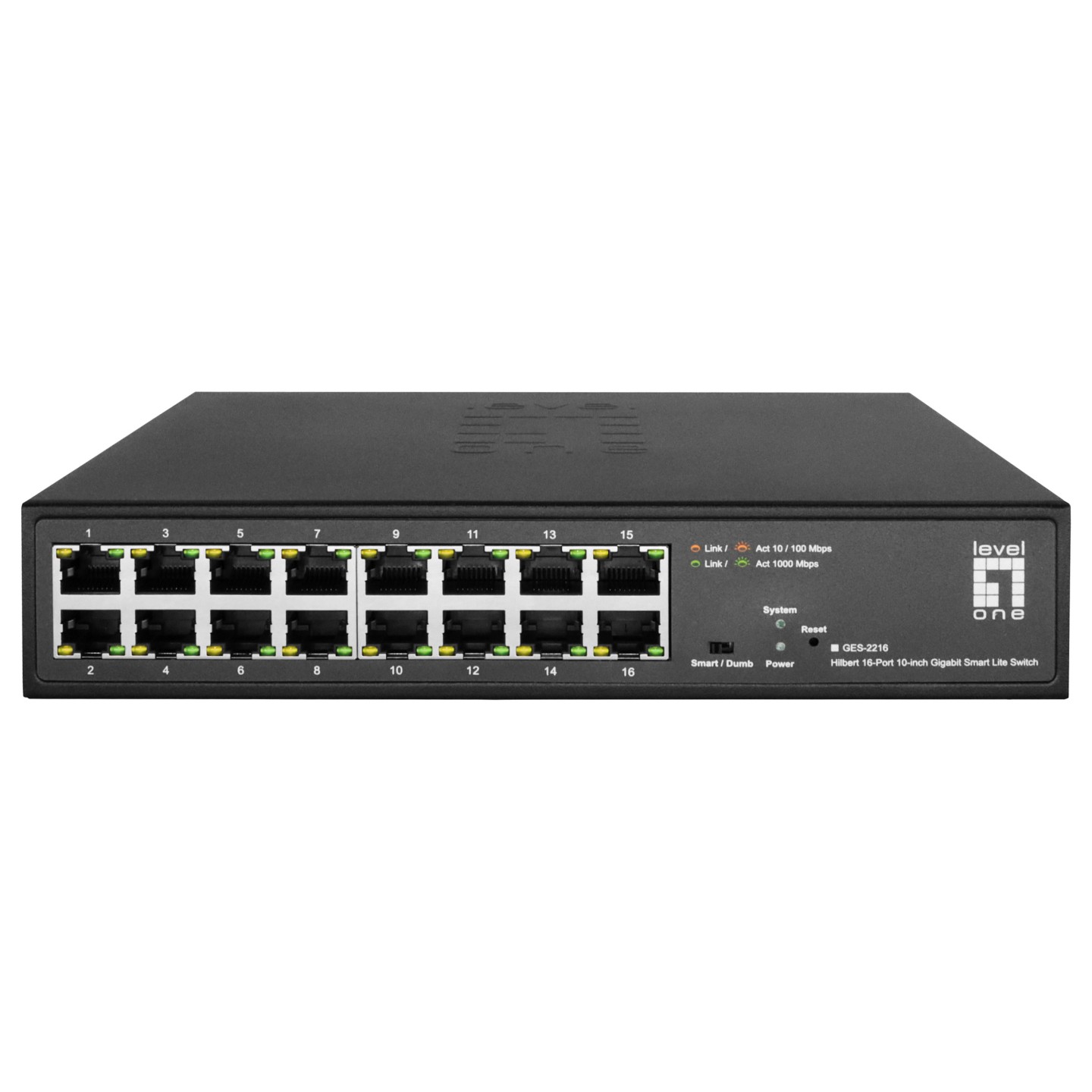 Switch 16x GE GES-2216 Hilbert 10' — Buy in Cyprus with Fast Delivery