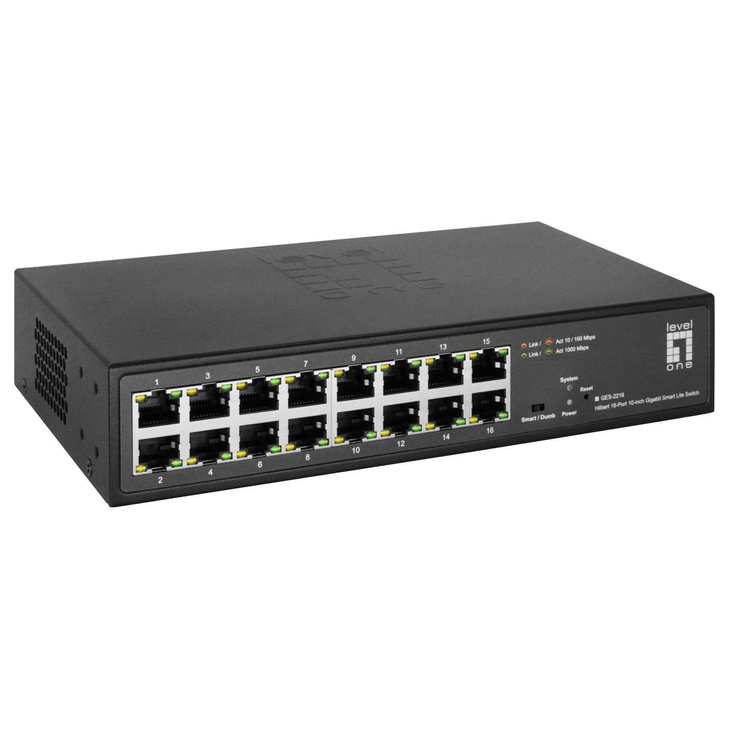Switch 16x GE GES-2216 Hilbert 10' — Buy in Cyprus with Fast Delivery