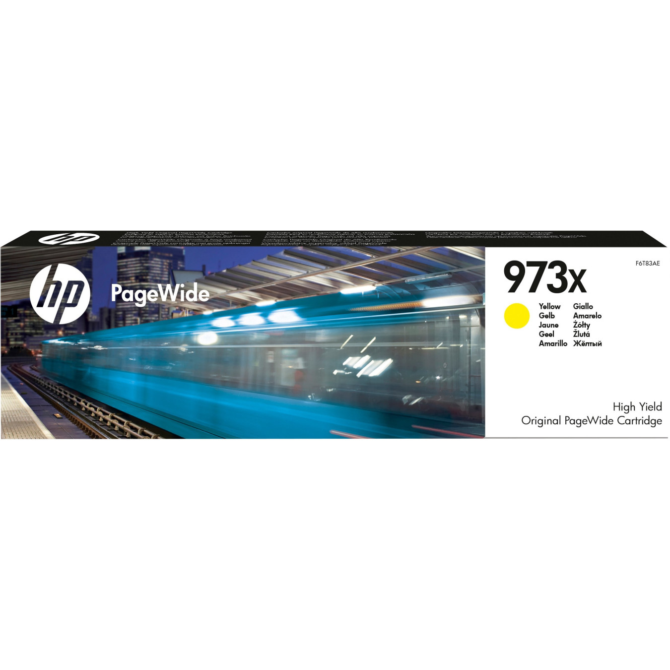 HP 973X (F6T83AE) Original High-Yield Yellow PageWide Ink Cartridge - 86 ml, ~7000 pages — Buy in Cyprus with Fast Delivery