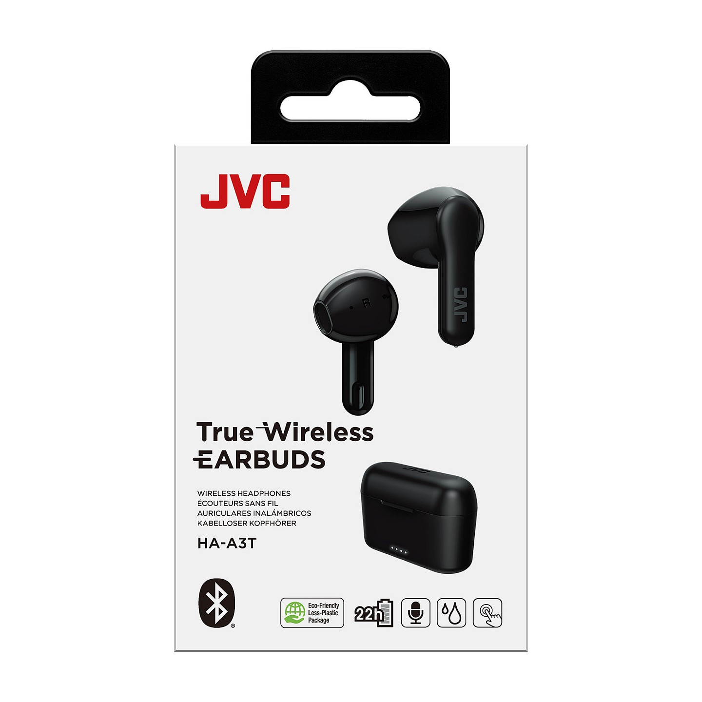 JVC HA-A3T-B-U schwarz Kopfhörer In Ear Apple Form TWS mit 7.5h Play — Buy in Cyprus with Fast Delivery