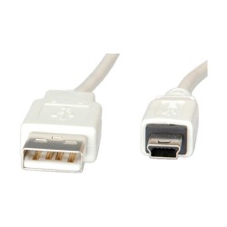 VALUE USB 2.0 Kabel Typ A - 5-Pin Mini weiss 1.8m — Buy in Cyprus with Fast Delivery
