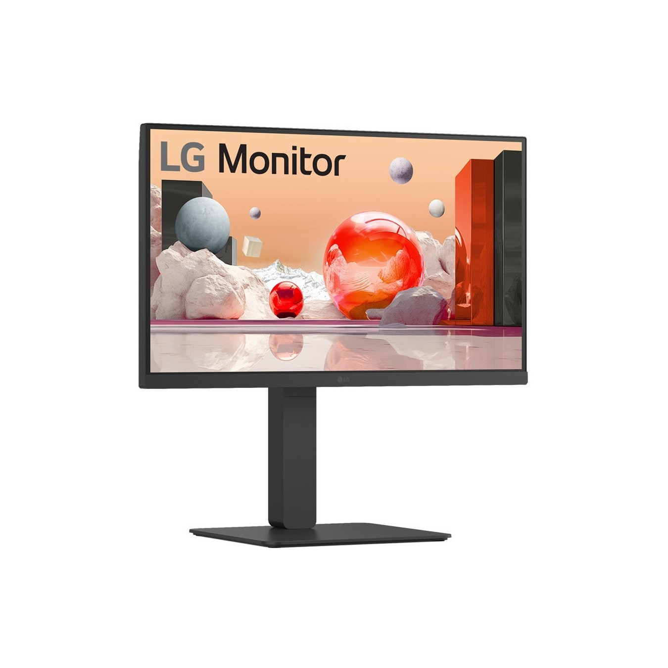 LG 24BA650-B - 23.8" FHD IPS Monitor 100Hz - USB-C 65W, DP 1.4, HDMI 2.0, Speakers, Pivot, Black