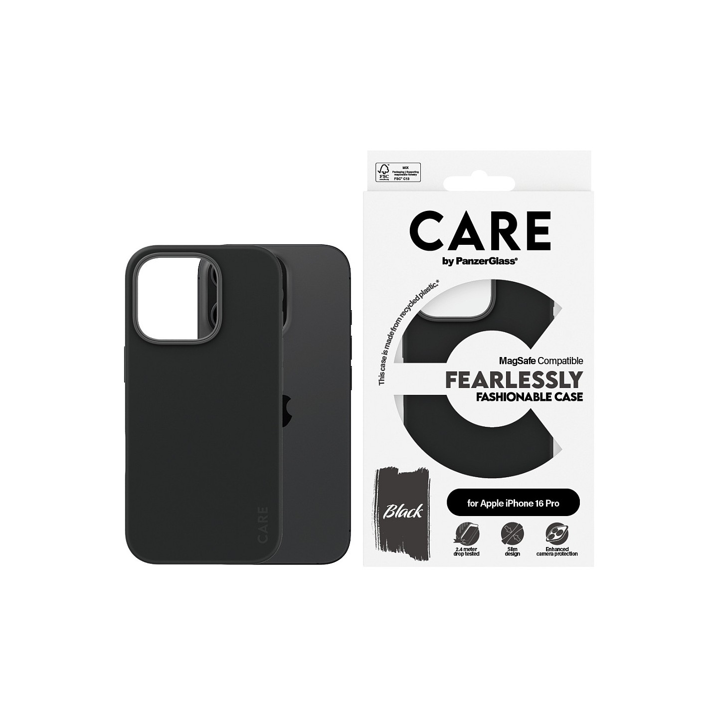 CARE Case Fashion Black MagSAFE iPhone 16 Pro — Buy in Cyprus with Fast Delivery