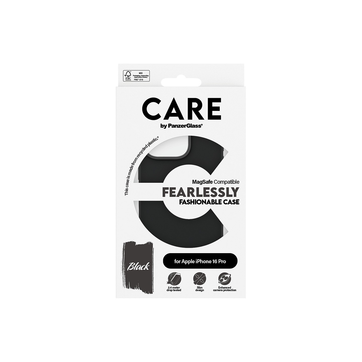 CARE Case Fashion Black MagSAFE iPhone 16 Pro — Buy in Cyprus with Fast Delivery