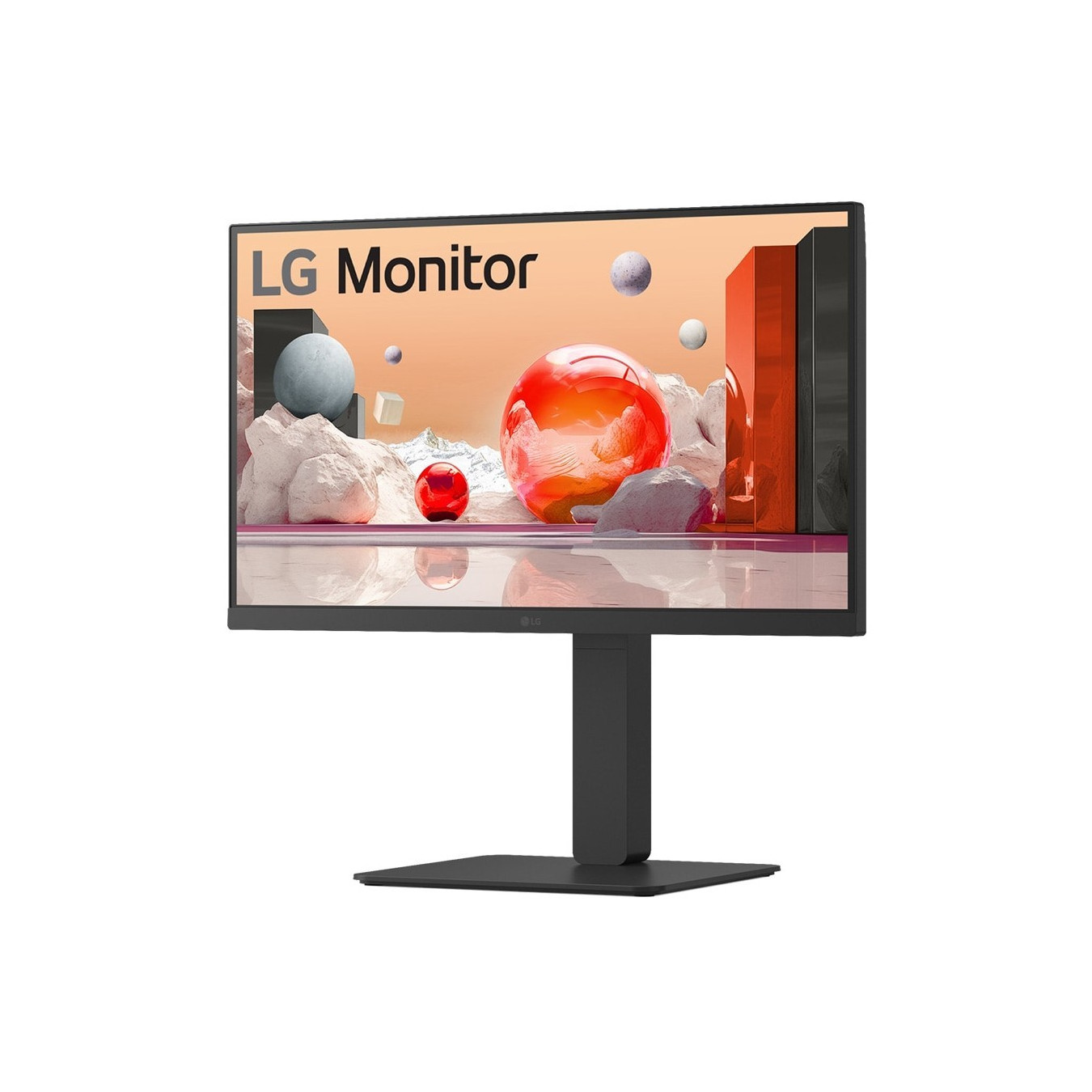 LG 24BA650-B - 23.8" FHD IPS Monitor 100Hz - USB-C 65W, DP 1.4, HDMI 2.0, Speakers, Pivot, Black