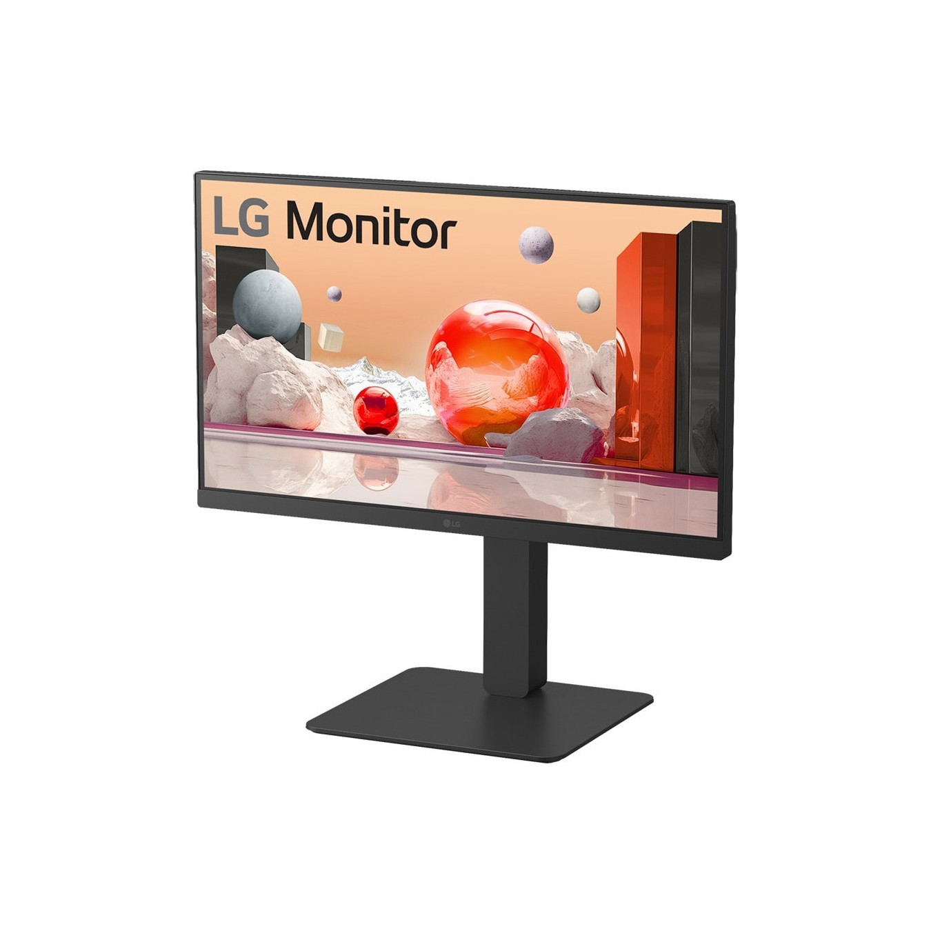 LG 24BA650-B - 23.8" FHD IPS Monitor 100Hz - USB-C 65W, DP 1.4, HDMI 2.0, Speakers, Pivot, Black