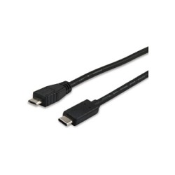 Equip Kabel USB-C 2.0 - to micro B St St 1.00m schwarz Polybeutel — Buy in Cyprus with Fast Delivery