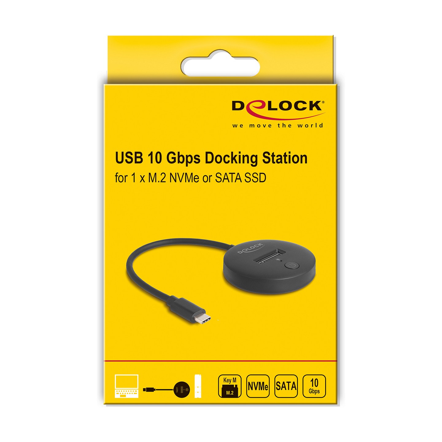 M.2 Dockingstation für M.2 NVMe SATA SSD mit USB 10 Gbps USB Type-CTM Stecker — Buy in Cyprus with Fast Delivery