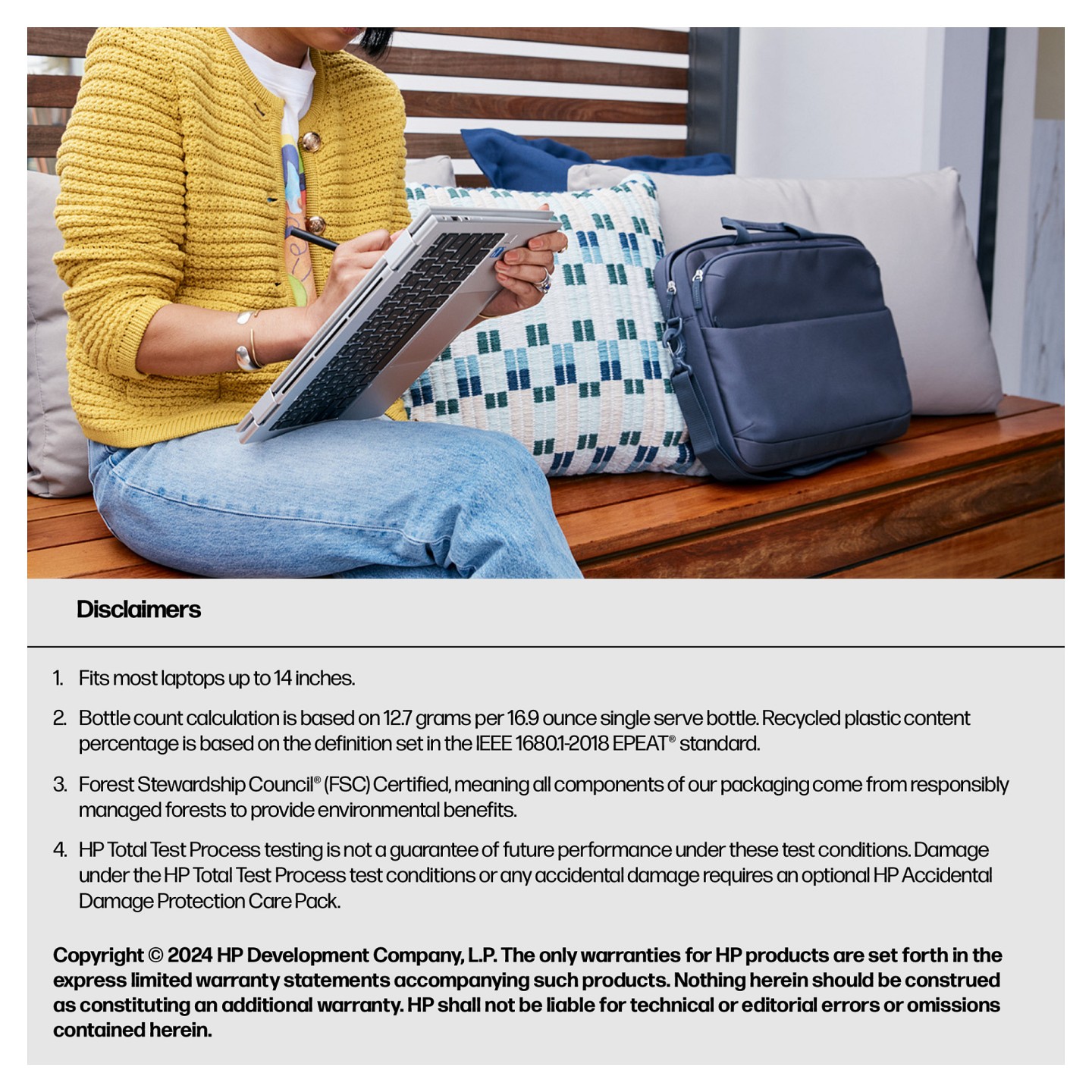 HP Evday 14 Odyssey Gray Laptop Bag — Buy in Cyprus with Fast Delivery