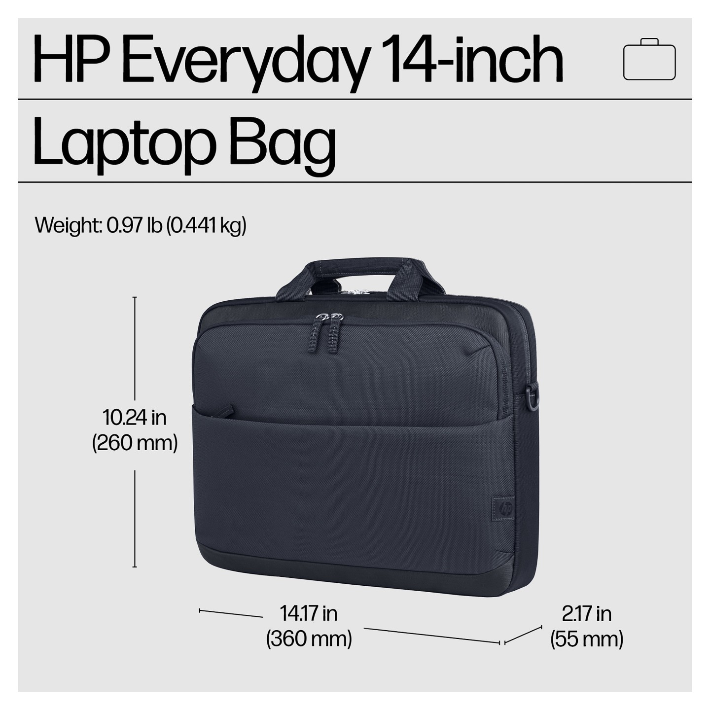 HP Evday 14 Odyssey Gray Laptop Bag — Buy in Cyprus with Fast Delivery