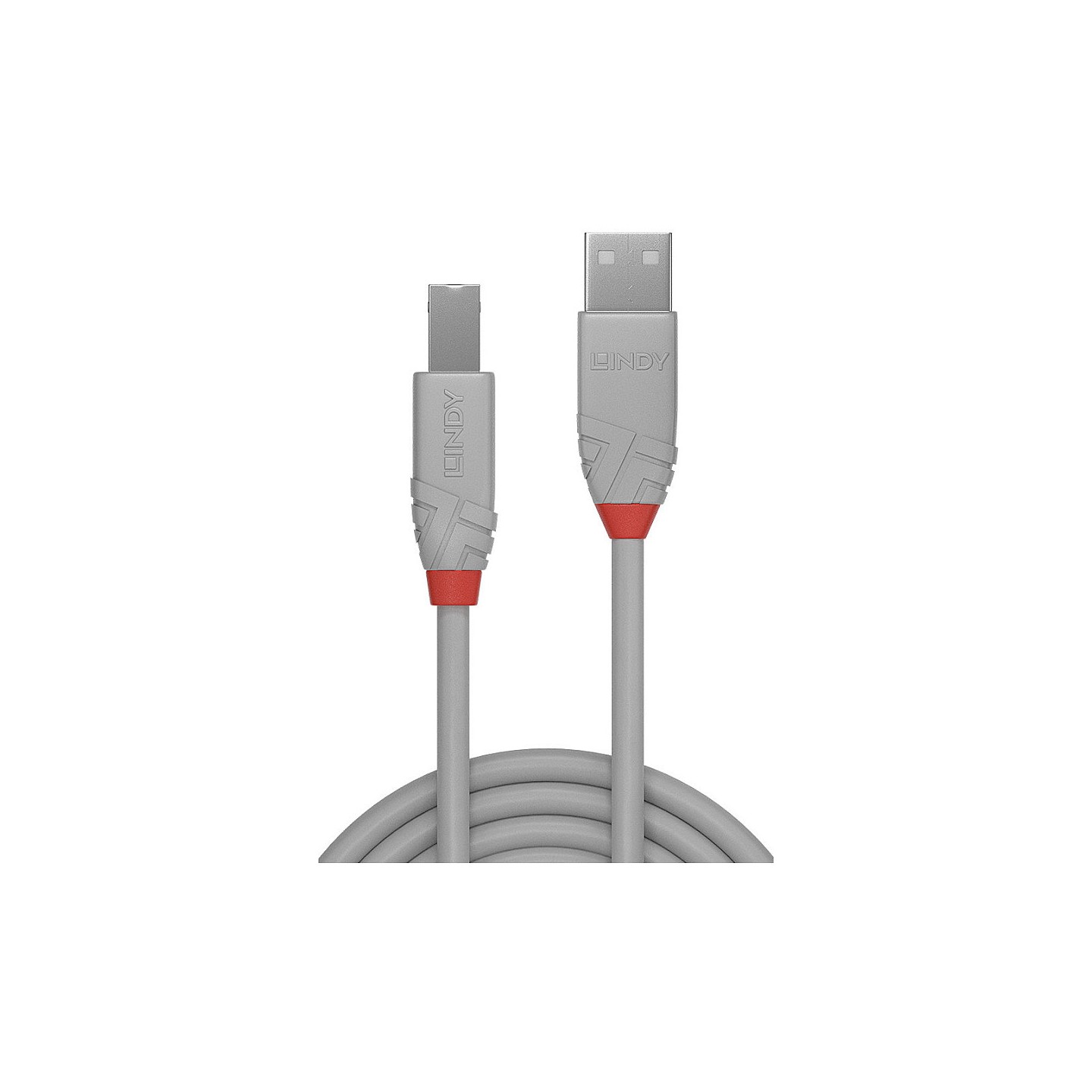 LINDY USB 2.0 Kabel Typ A B Anthra Line M M 3m grau — Buy in Cyprus with Fast Delivery