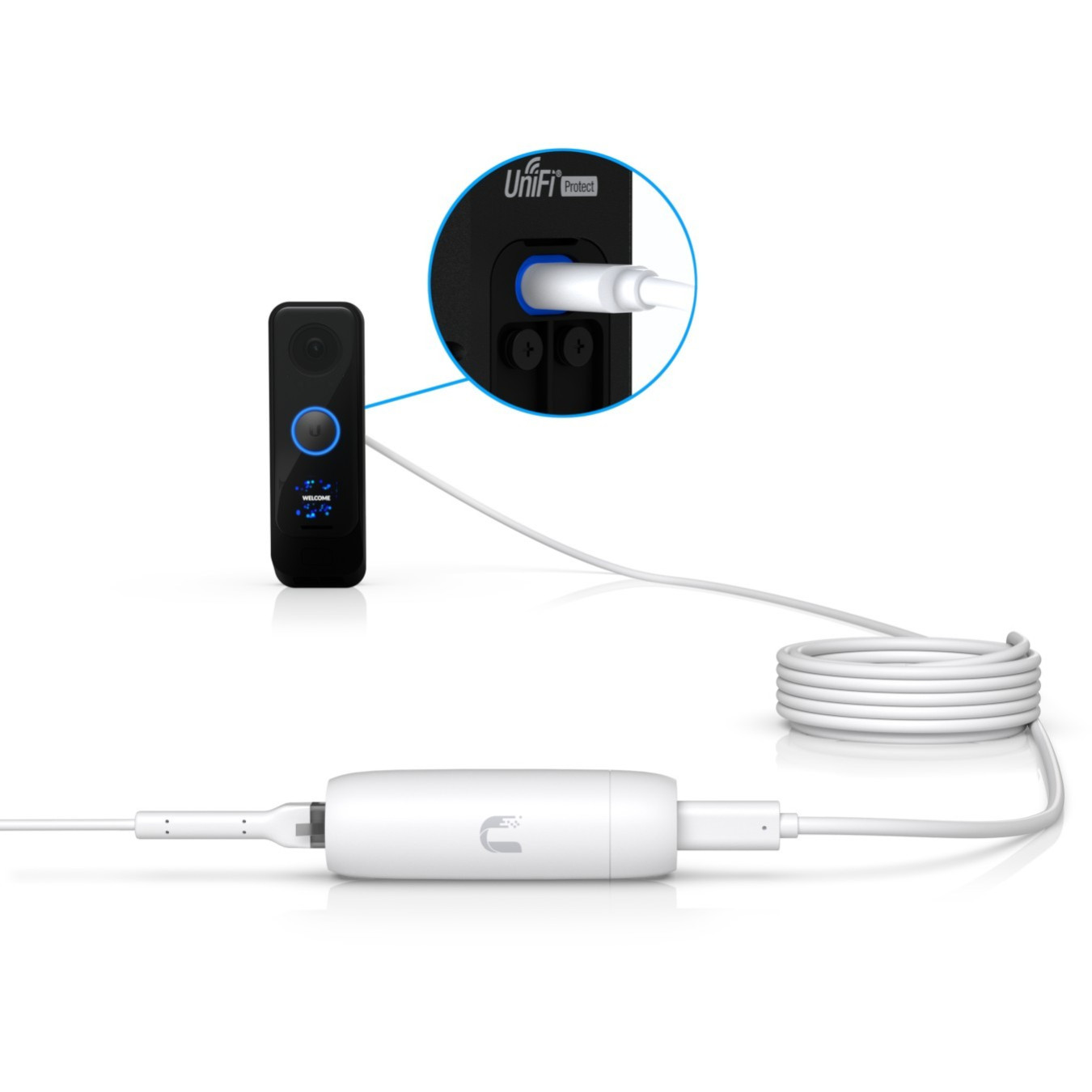 Ubiquiti PoE to USB-C Splitter - UACC-ADAPTER-POE-USBC - White, 48V PoE to 5V/2A USB-C — Buy in Cyprus with Fast Delivery