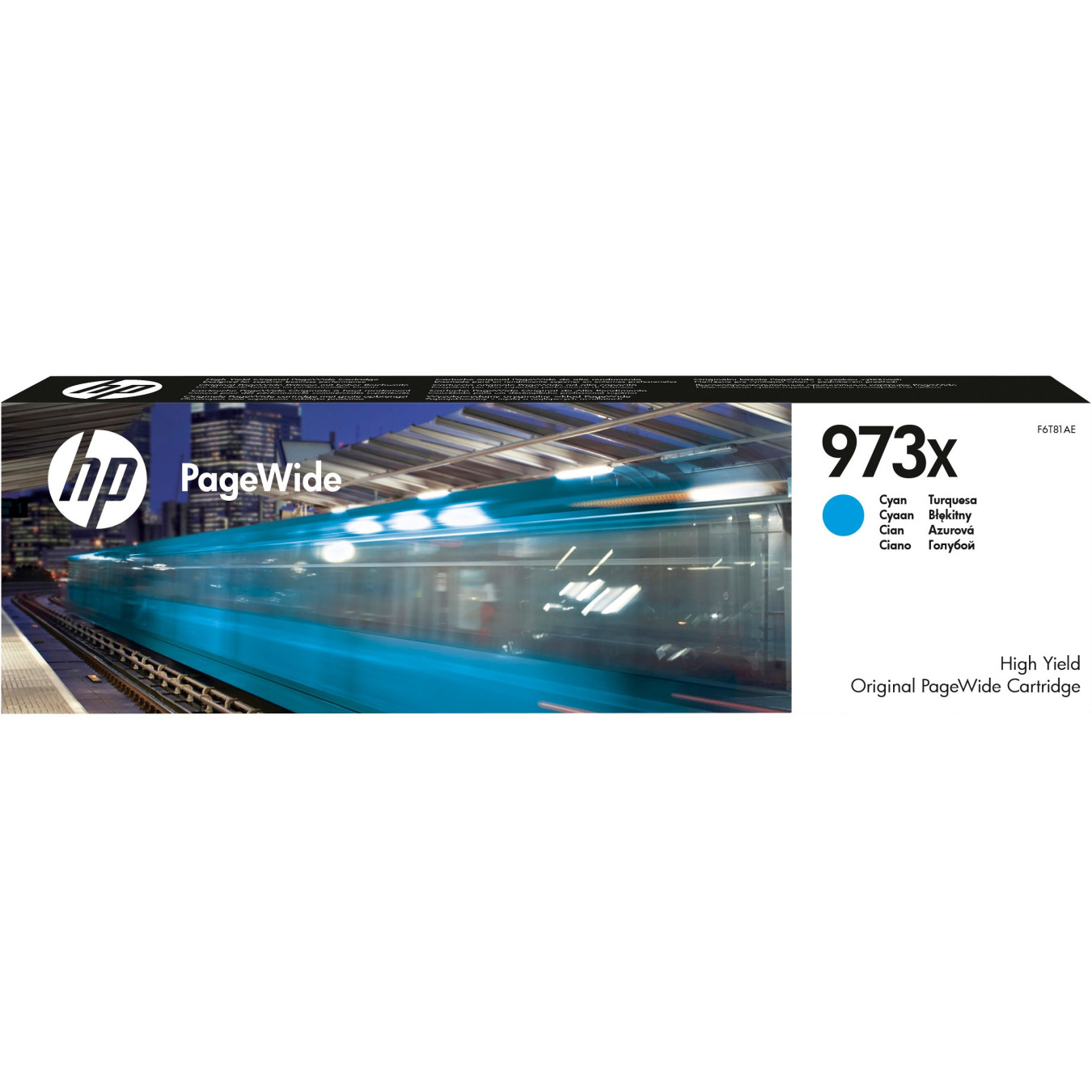 HP 973X High Yield Cyan Ink Cartridge - F6T81AE - PageWide, 86 ml, 7000 pages — Buy in Cyprus with Fast Delivery