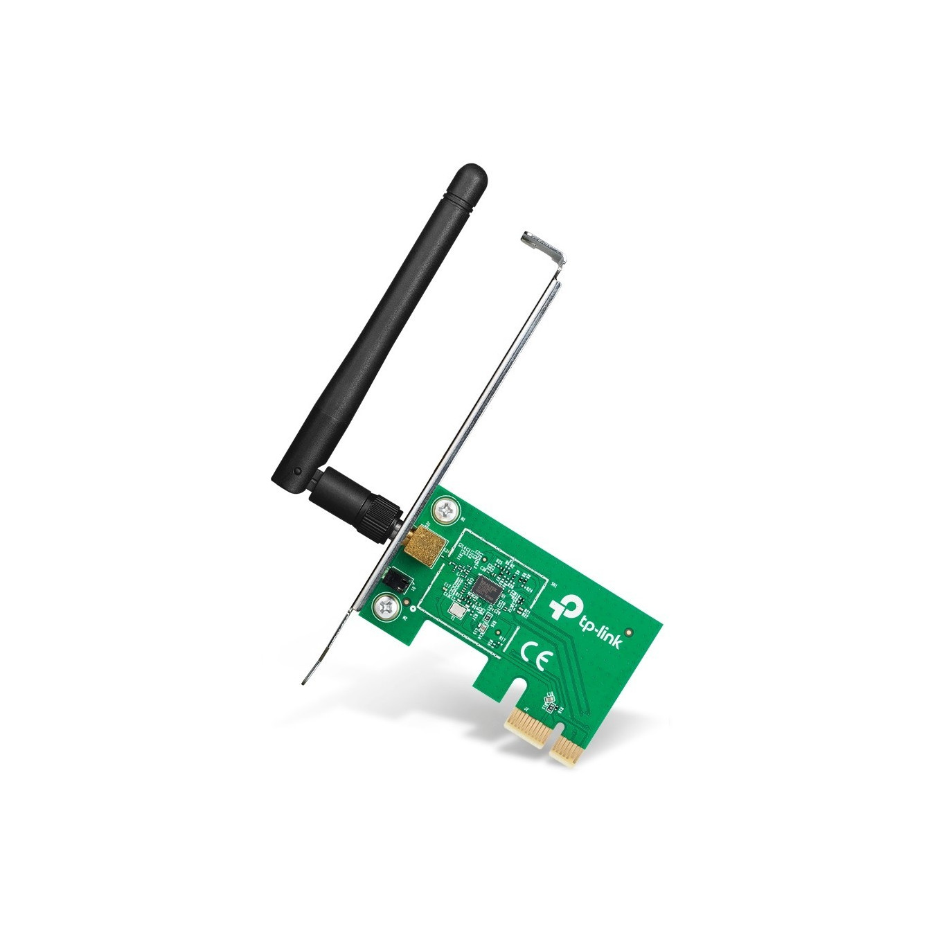 TP-Link TL-WN781ND - 150Mbps PCIe Wireless Adapter - Green, 2.4 GHz Single-Band, External Omni Antenna