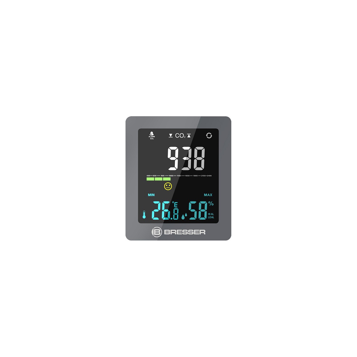 Bresser CO Luftqualittsmonitor grau — Buy in Cyprus with Fast Delivery