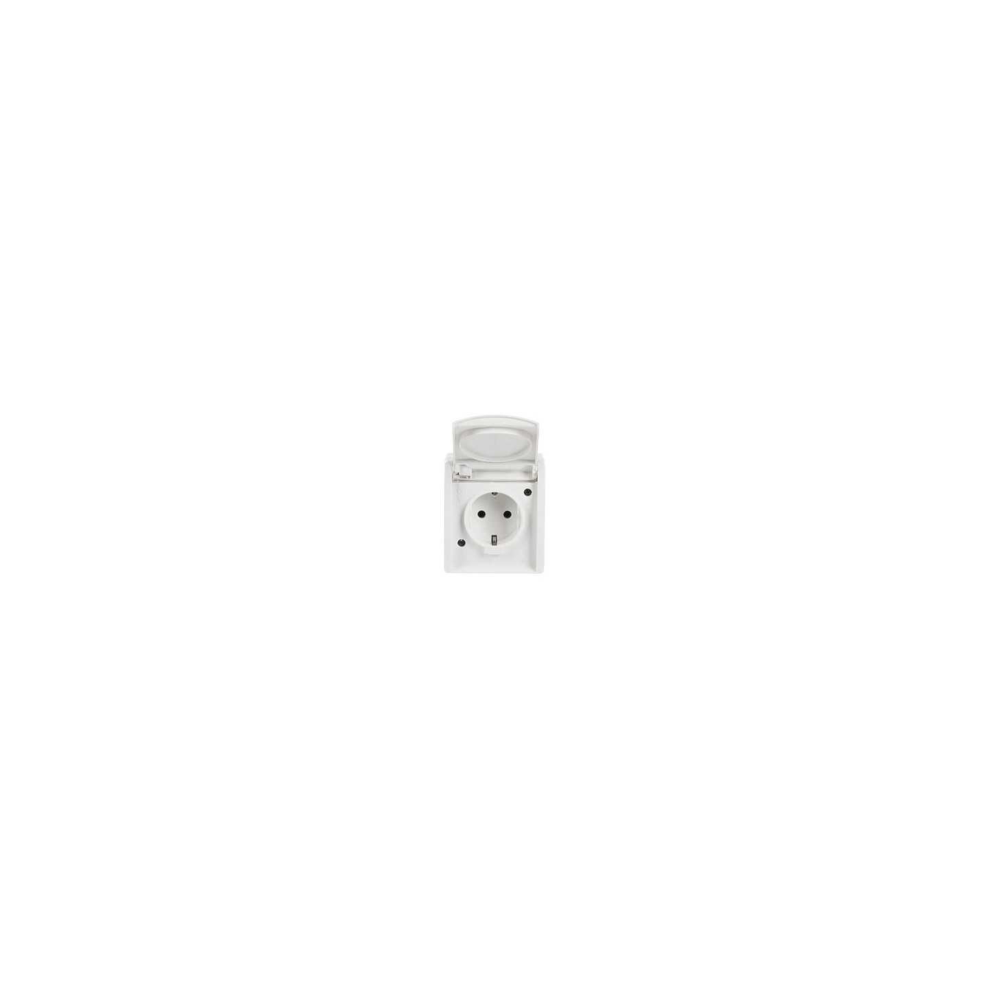 BUSCH JAEGER BJ 20EW-54 Steckdose m.Klappdeckel ocean IP44 alpinweiß — Buy in Cyprus with Fast Delivery