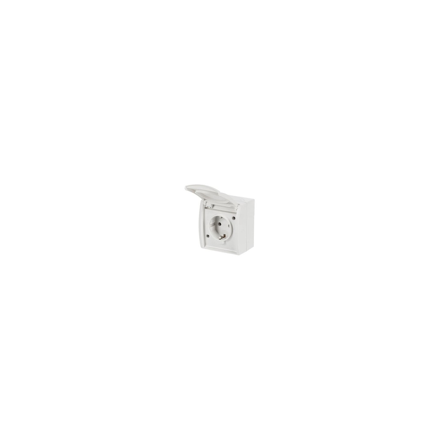 BUSCH JAEGER BJ 20EW-54 Steckdose m.Klappdeckel ocean IP44 alpinweiß — Buy in Cyprus with Fast Delivery