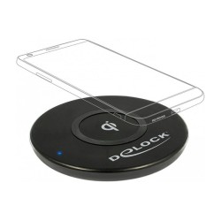 induktives Qi ChargerPad 10W DeLock Black — Buy in Cyprus with Fast Delivery