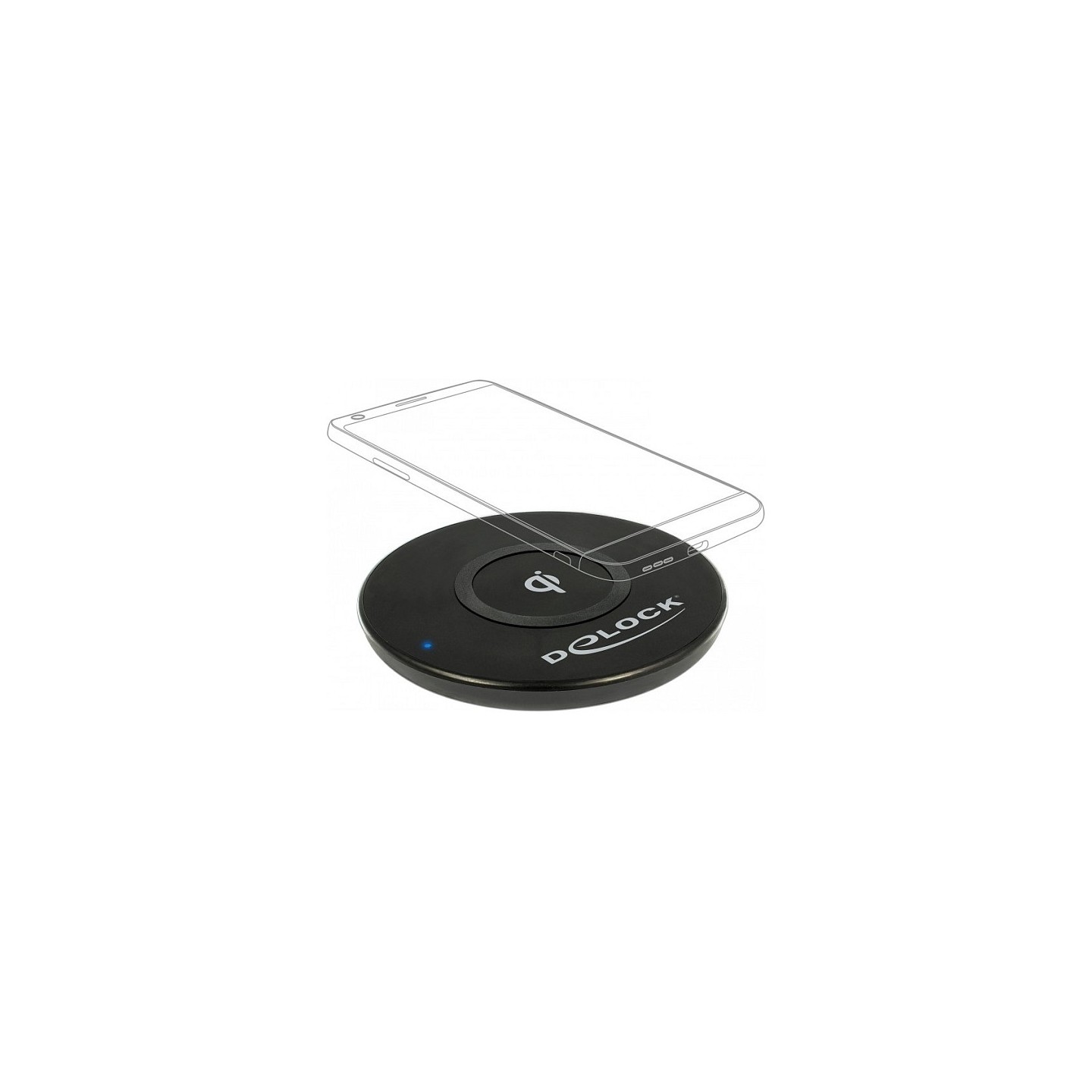 induktives Qi ChargerPad 10W DeLock Black — Buy in Cyprus with Fast Delivery