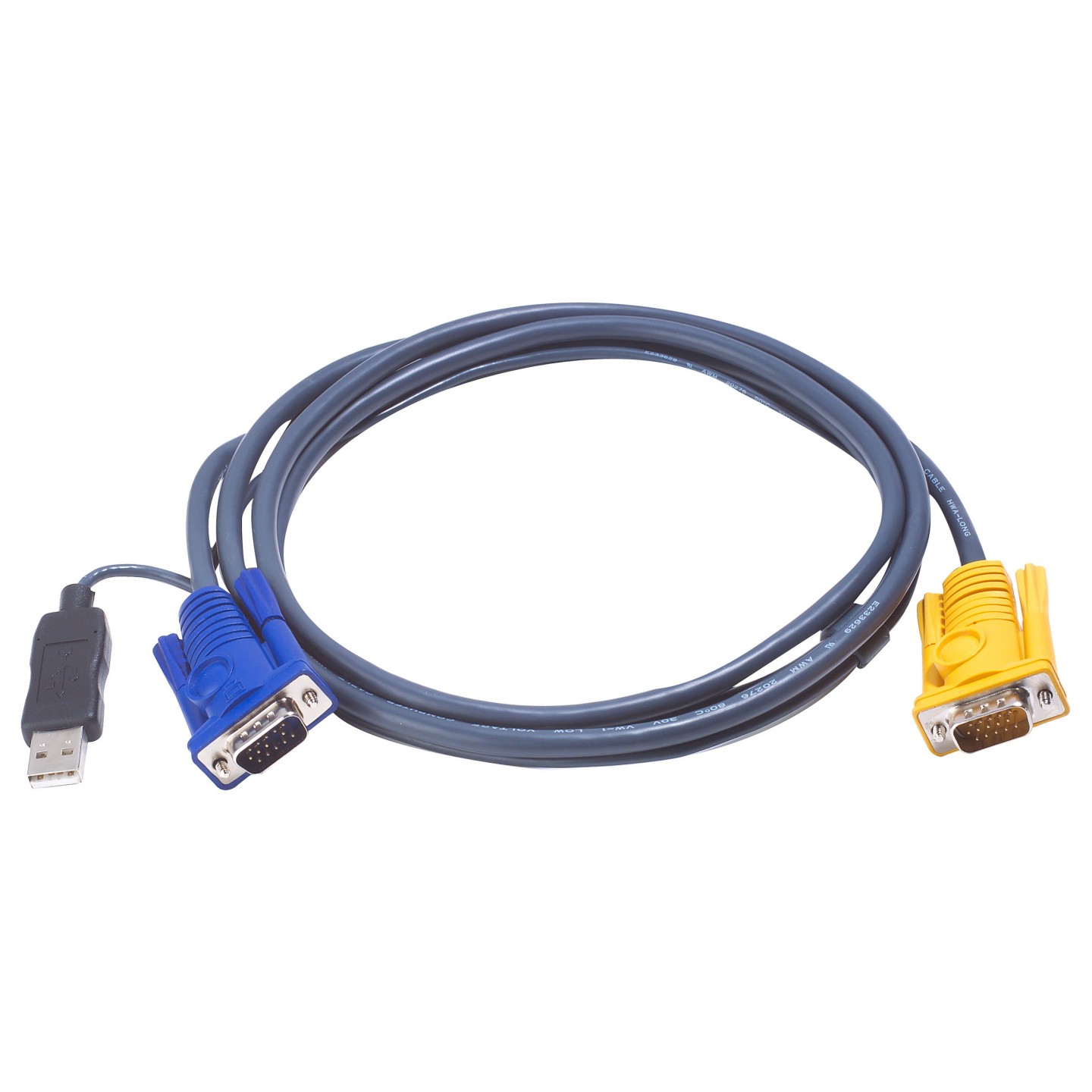 ATEN 2L-5202UP KVM-Kabel VGA USB mit eingebautem PS 2-USB-Konverter schwarz 1.8m — Buy in Cyprus with Fast Delivery