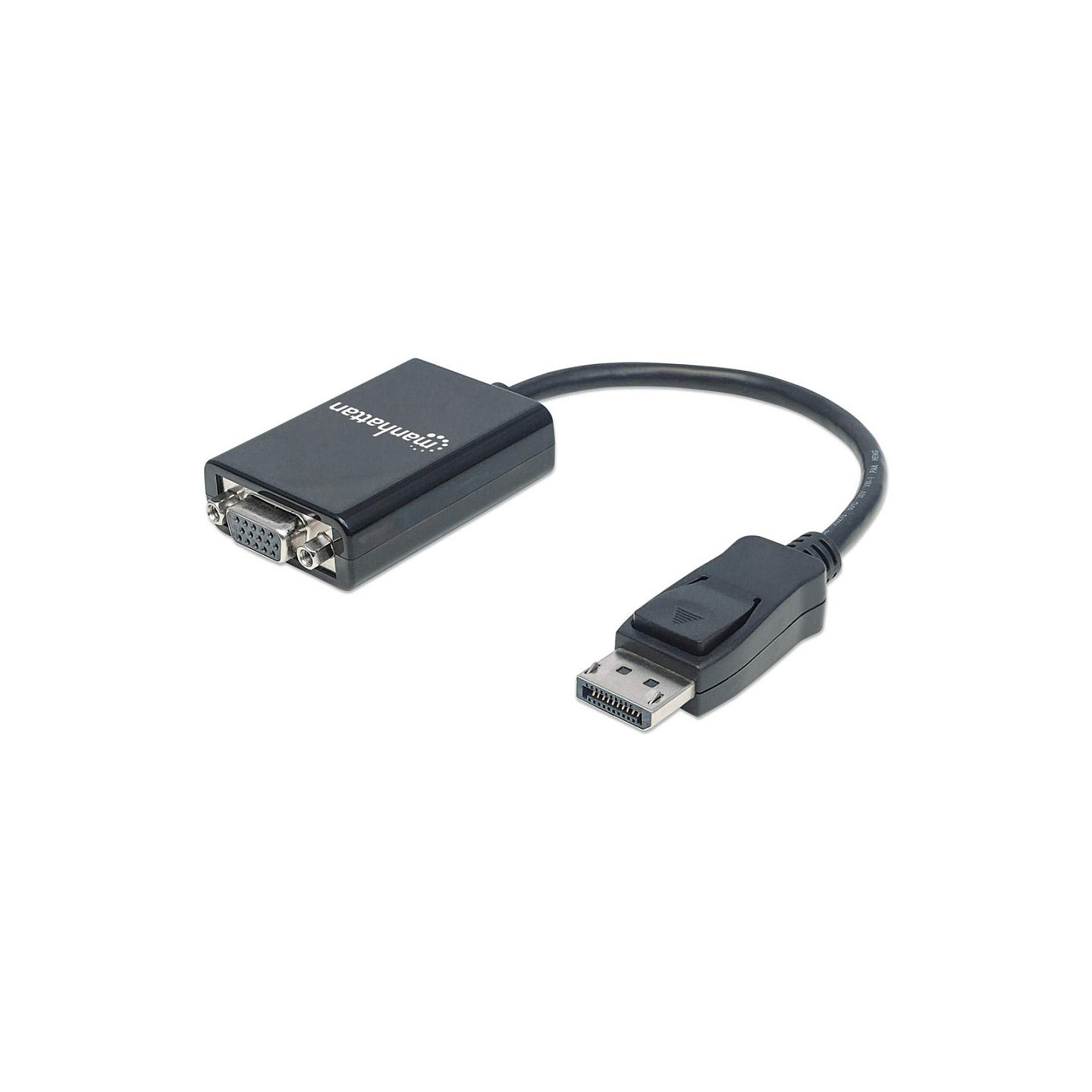 MANHATTAN DisplayPort auf VGA Konverter zum einfachen Anschluss von PCs mit DisplayPort an VGA-Monitore. Beamer und mehr