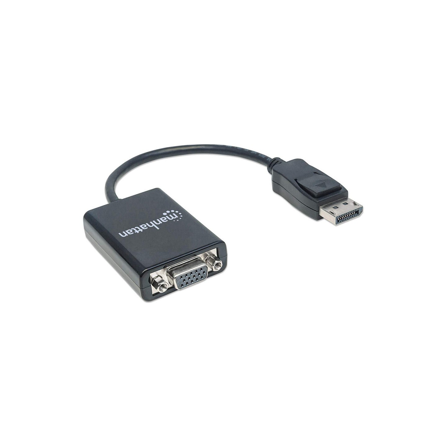 MANHATTAN DisplayPort auf VGA Konverter zum einfachen Anschluss von PCs mit DisplayPort an VGA-Monitore. Beamer und mehr