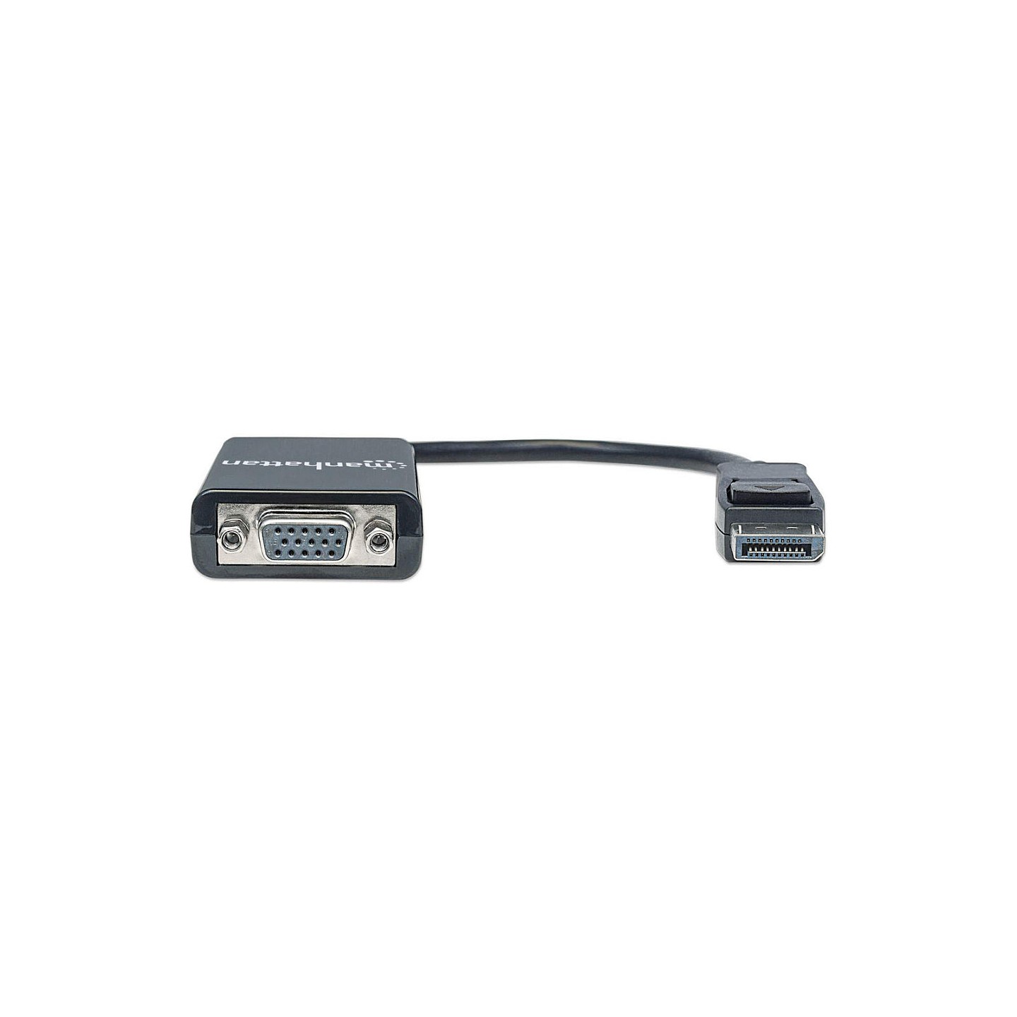MANHATTAN DisplayPort auf VGA Konverter zum einfachen Anschluss von PCs mit DisplayPort an VGA-Monitore. Beamer und mehr
