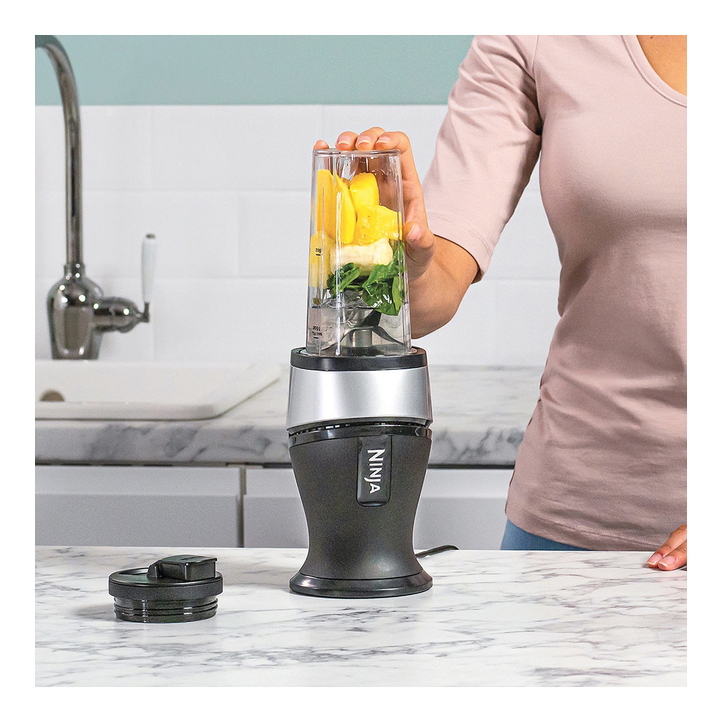 Ninja QB3001EUS Standmixer Silber — Buy in Cyprus with Fast Delivery