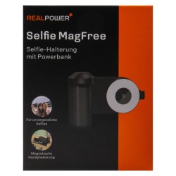 RealPower Selfie MagFree.Selfieholder.4.800mAh.Selfie Light — Buy in Cyprus with Fast Delivery