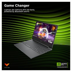 HP Victus Gaming Laptop 15.6' FHD 144Hz IPS R7-7445H 16GB 512GB RTX4050 kein Betriebssystem 15-fb3470ng